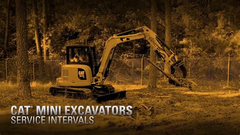 how often should a mini digger be serviced|cat mini service intervals.